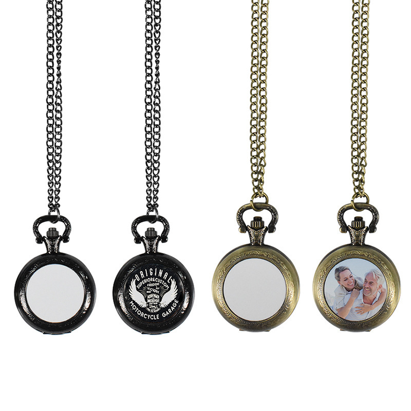 Jewelry With Watches - Custom Vintage Metal Pocket Watch Pendant
