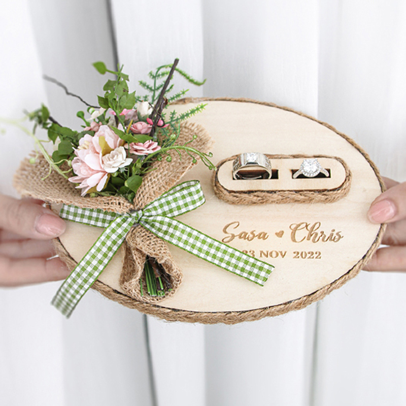 Al Ain Jewelry & Watches Exhibition 2025 - Custom Oval Wooden Flowers Engagement Wedding