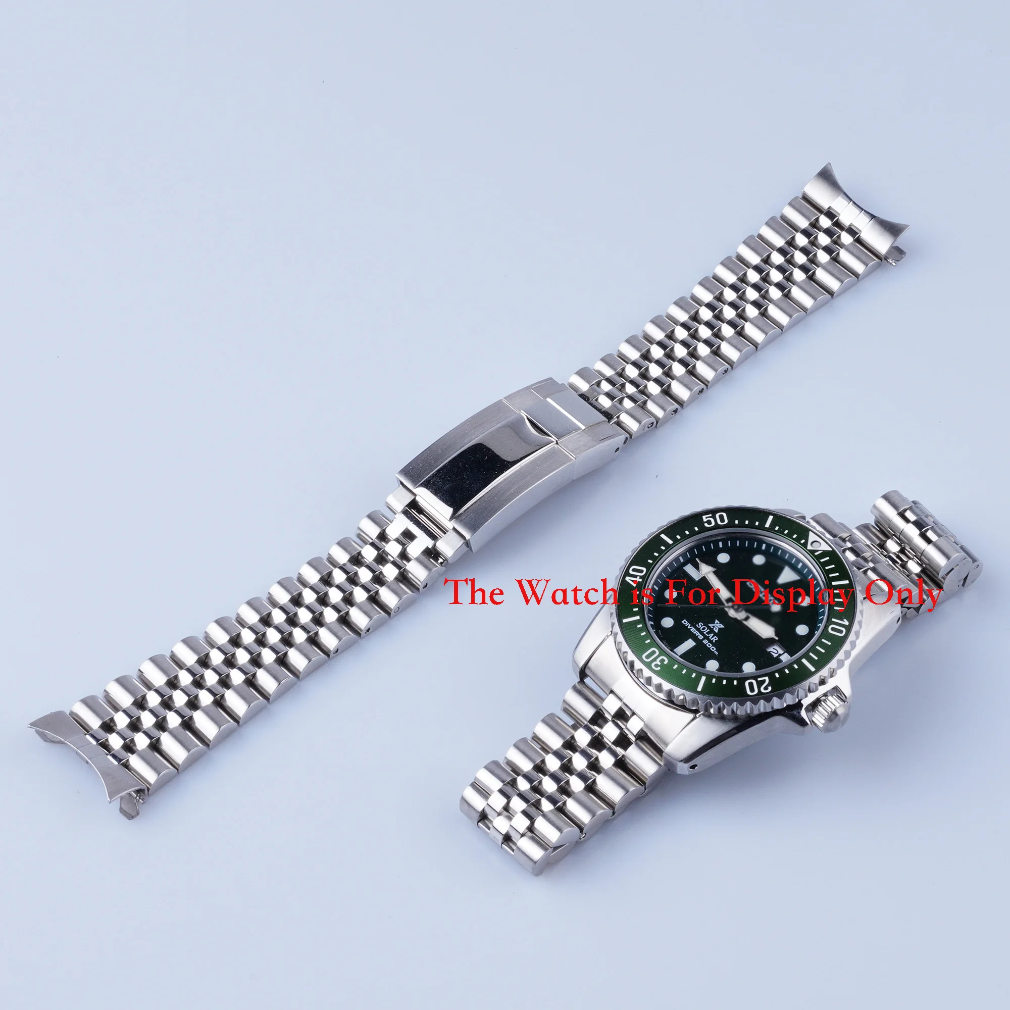 Seiko Watch Prospex - Rolamy 20mm Sliver Hollow Curved End