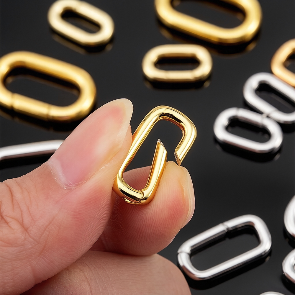 Gold Plated Ring - 2pcs 18K Gold Plated Filled Oval