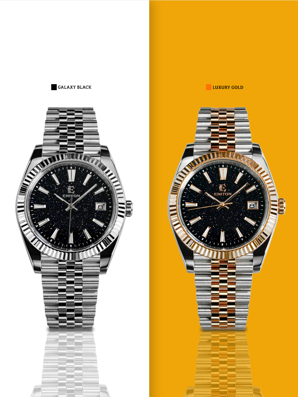 ENITON 1112G Men DJ Watch 38mm - огляд і ціна Stones Watches & Jewelry In Sweden Ab