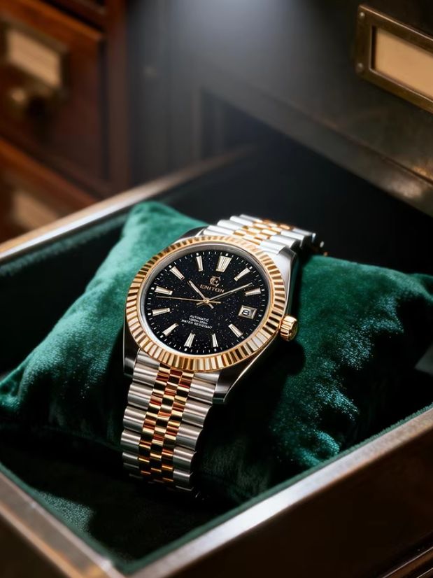 ENITON 1112G Men DJ Watch 38mm - огляд і ціна Stones Watches & Jewelry In Sweden Ab