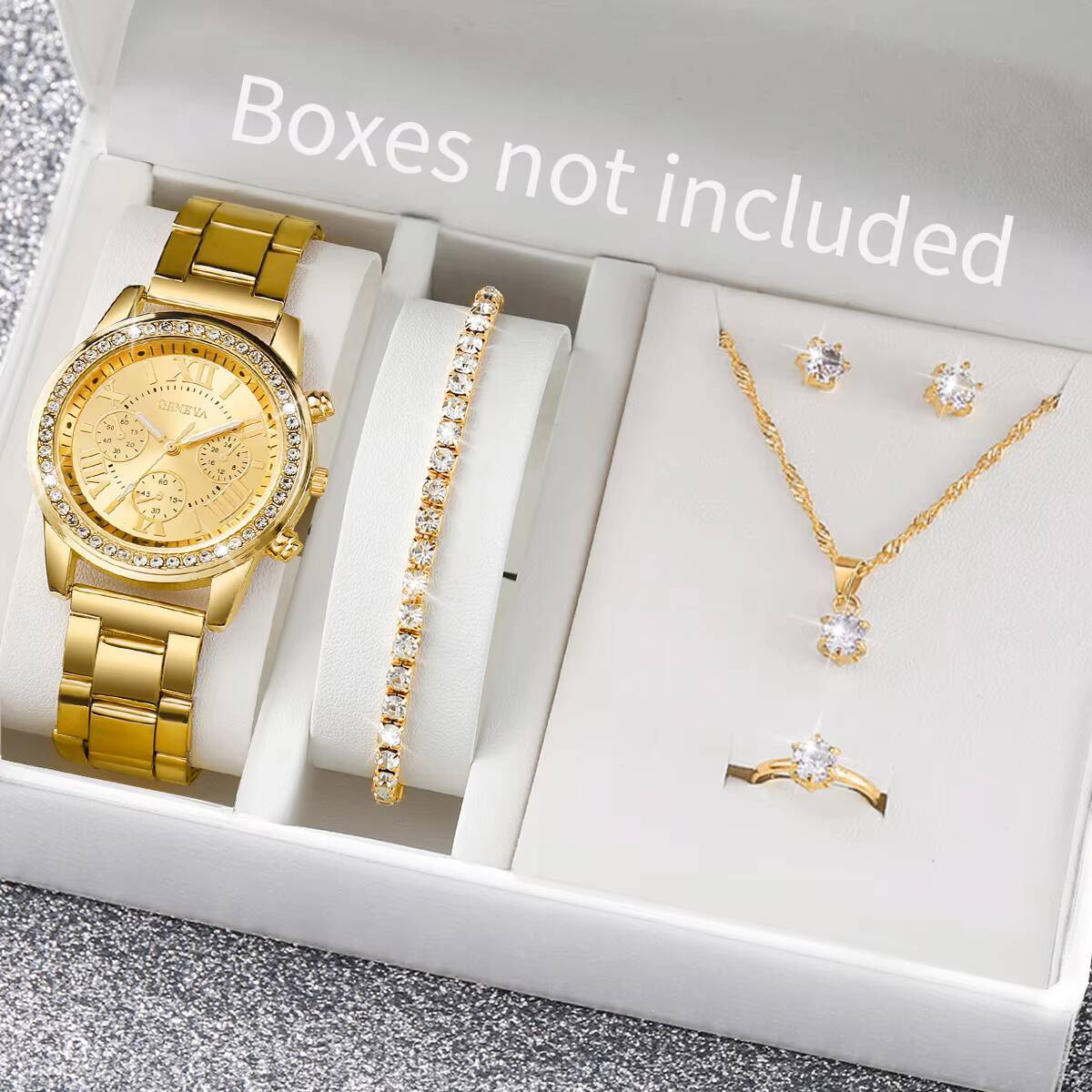 6PCS/Set Fashion Rhinestone Wo - огляд і ціна Mystery Jewelry Jar Watches