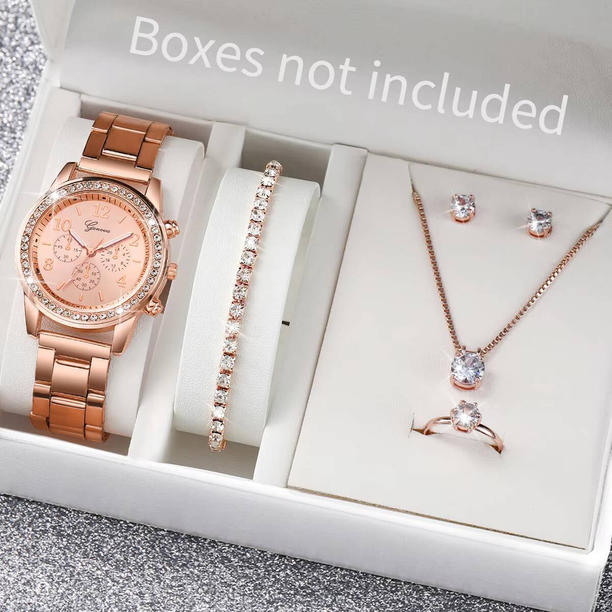 6PCS/Set Fashion Rhinestone Wo - огляд і ціна Mystery Jewelry Jar Watches