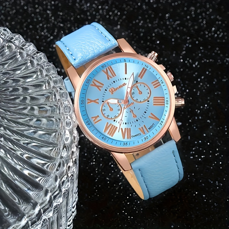 Elegant Rose Gold Sky-Blue Lov - огляд і ціна Stones Watches & Jewelry In Sweden Ab