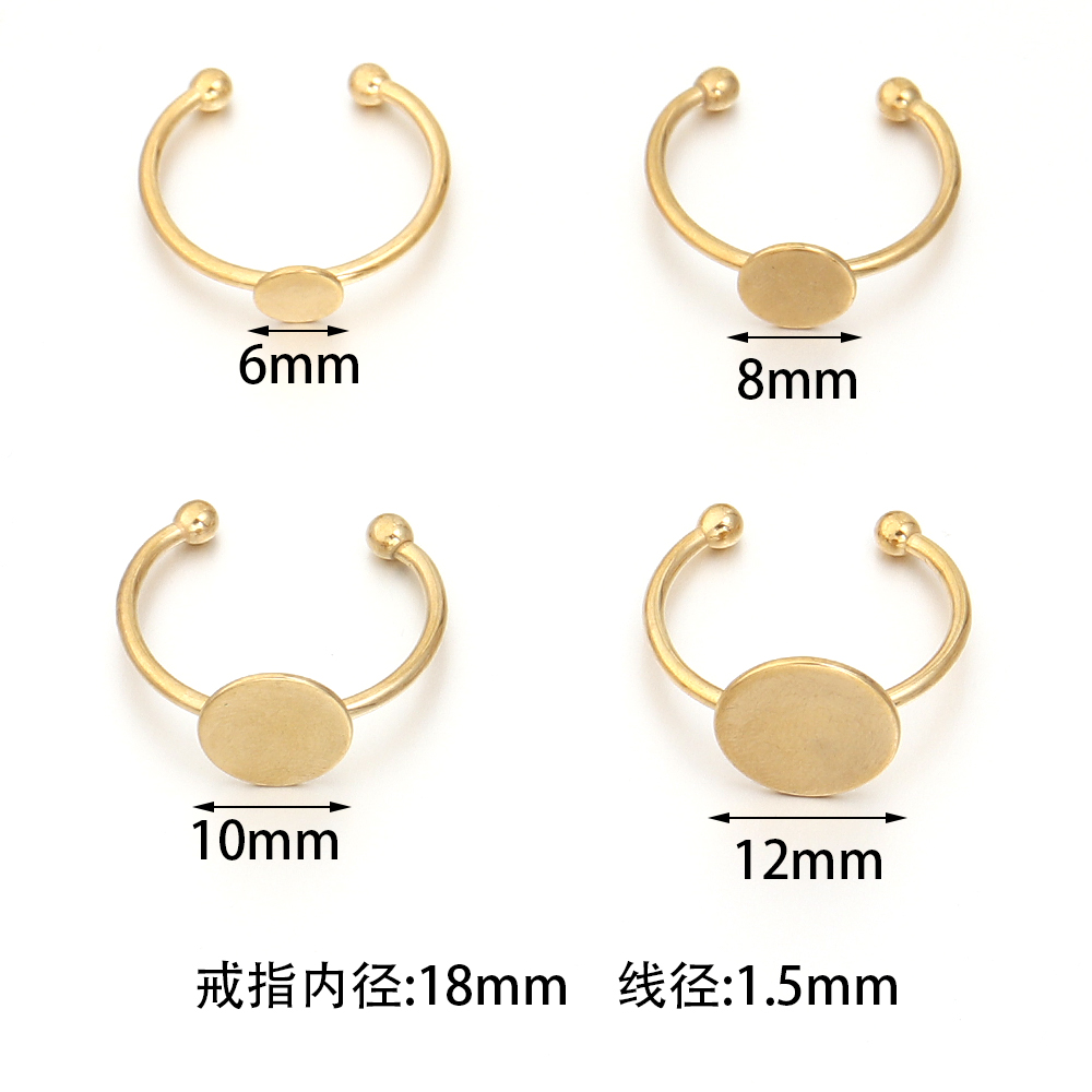 5Pcs/Lot Stainless Steel Gold  - огляд і ціна Gold Plated Ring