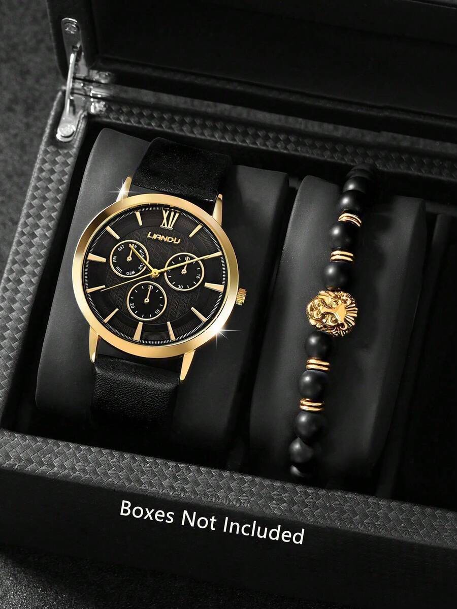 LIANDU LIANDU 1 Set Men's Fash - огляд і ціна Jewelry With Watches