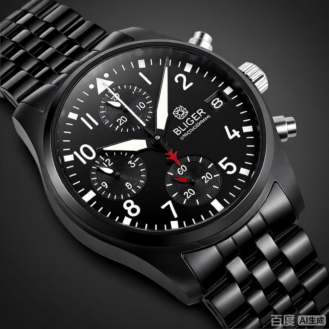 BLIGER Full Black Brushed 38mm - огляд і ціна Jewellery Watch