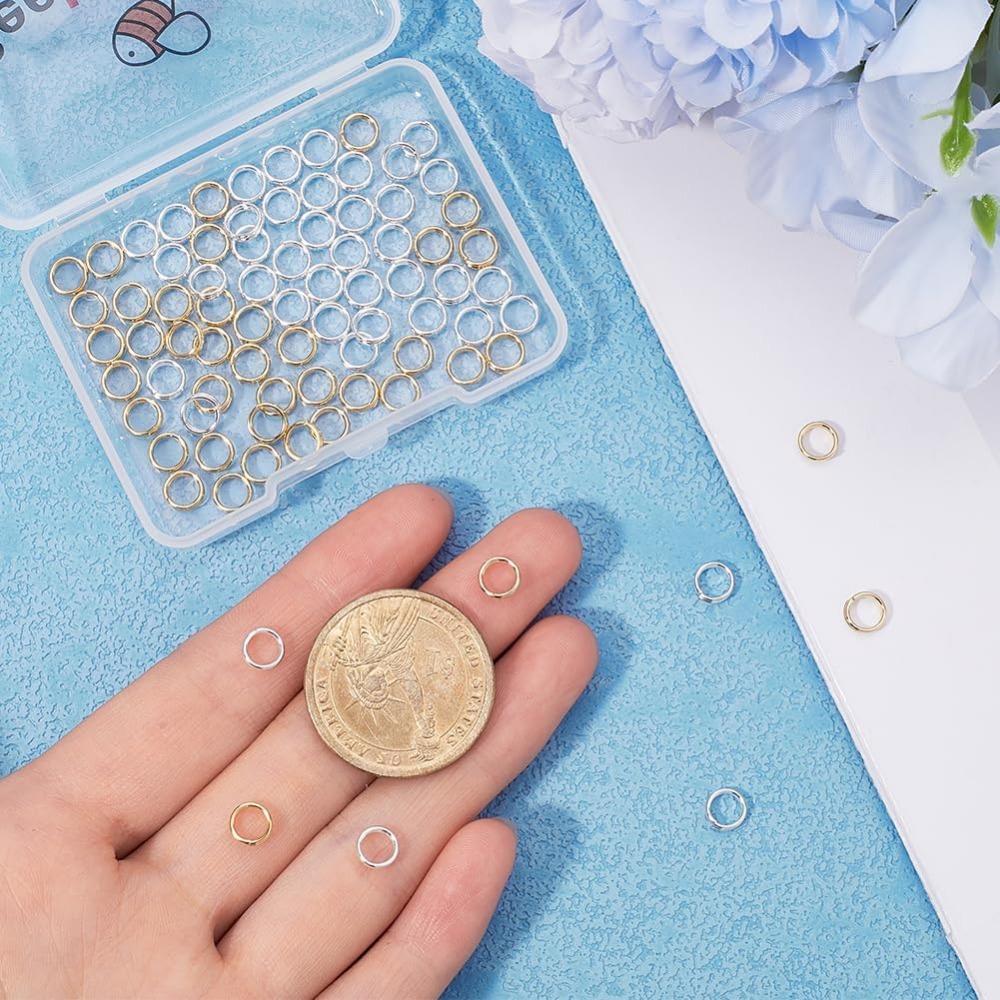 1 Box 80Pcs Split Jump Ring 24 - огляд і ціна Gold Plated Ring