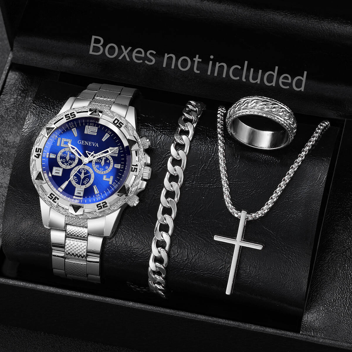 4PCS/Set Fashion Men Business  - огляд і ціна Mystery Jewelry Jar Watches