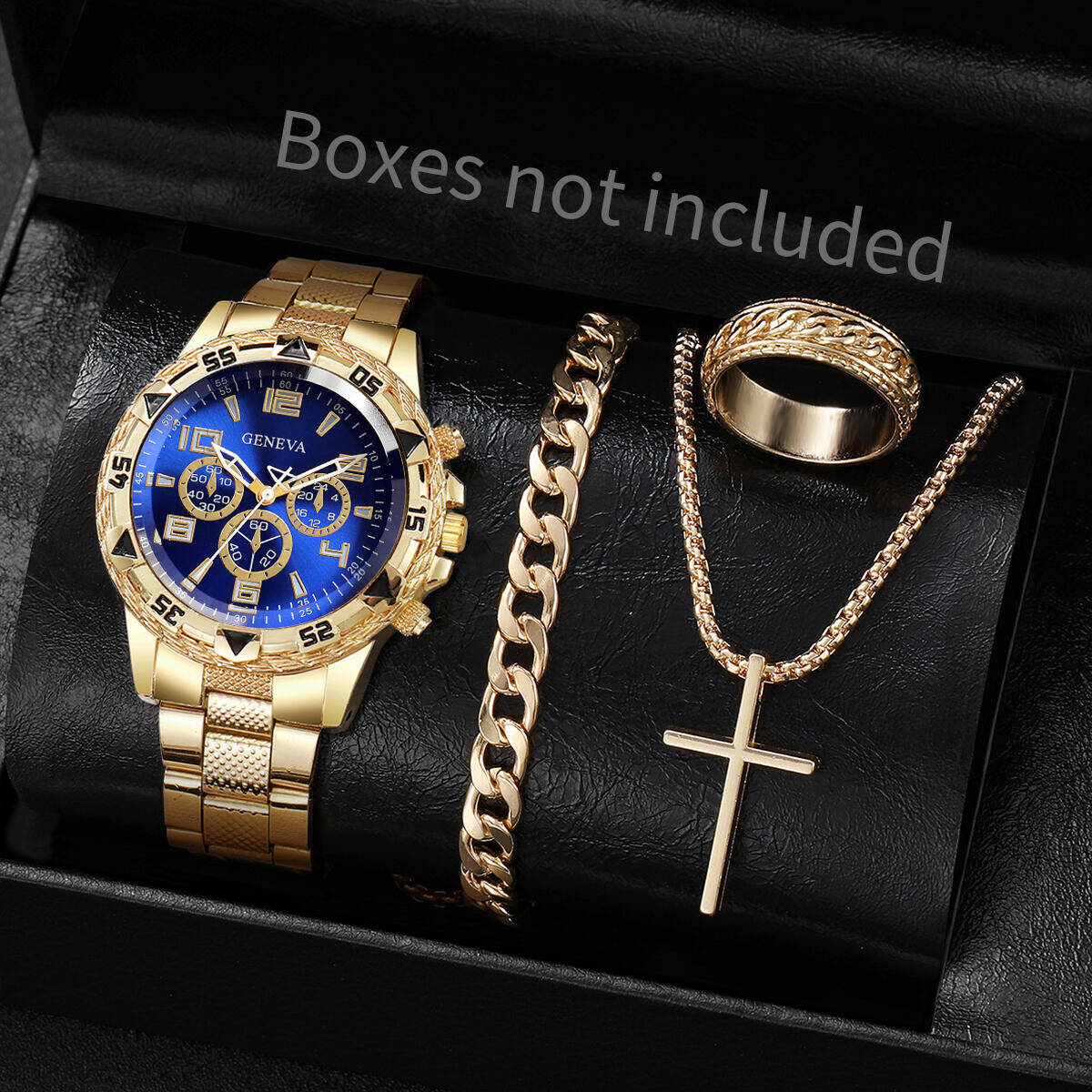 4PCS/Set Fashion Men Business  - огляд і ціна Mystery Jewelry Jar Watches