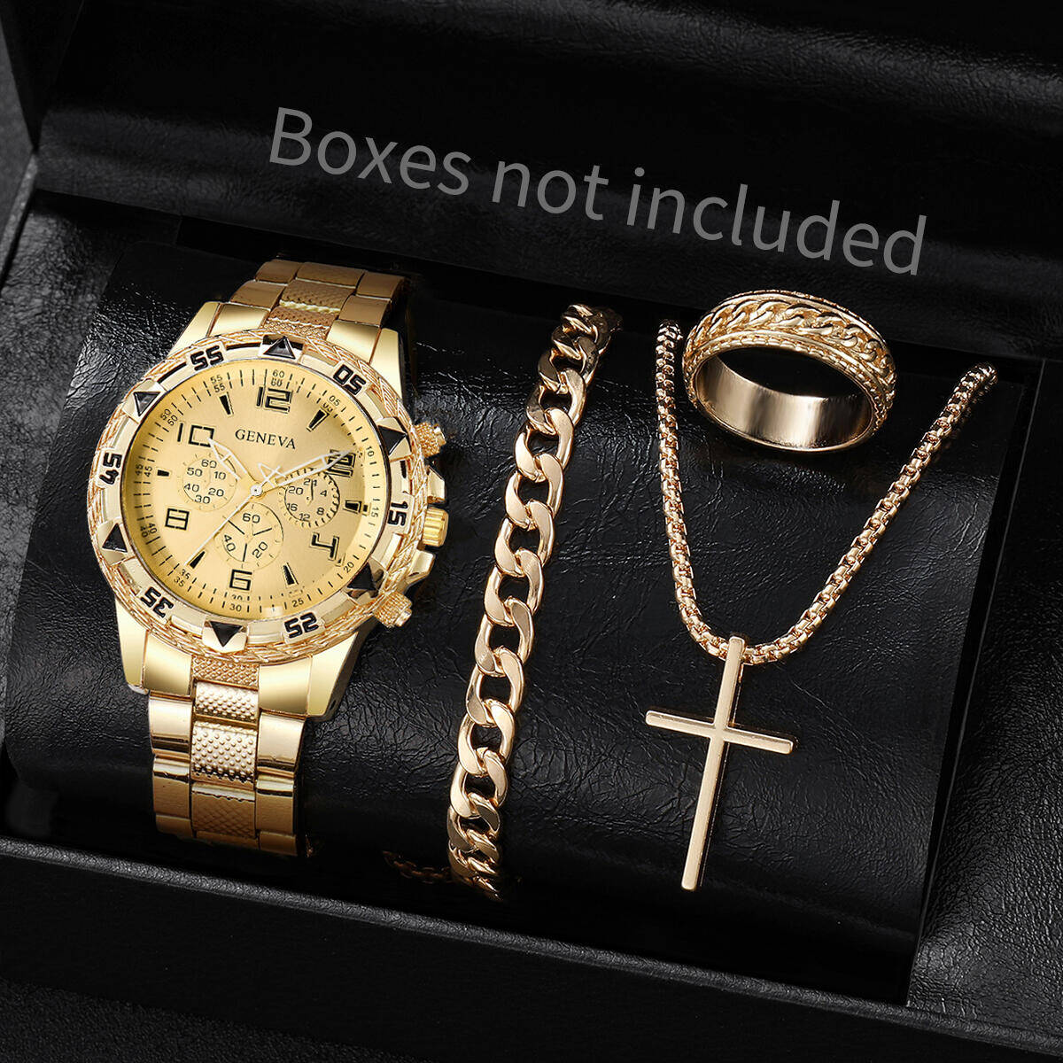 4PCS/Set Fashion Men Business  - огляд і ціна Mystery Jewelry Jar Watches