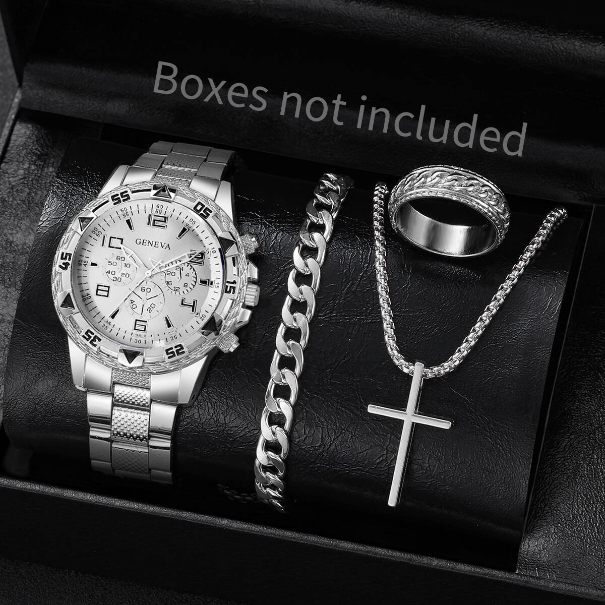 4PCS/Set Fashion Men Business  - огляд і ціна Mystery Jewelry Jar Watches