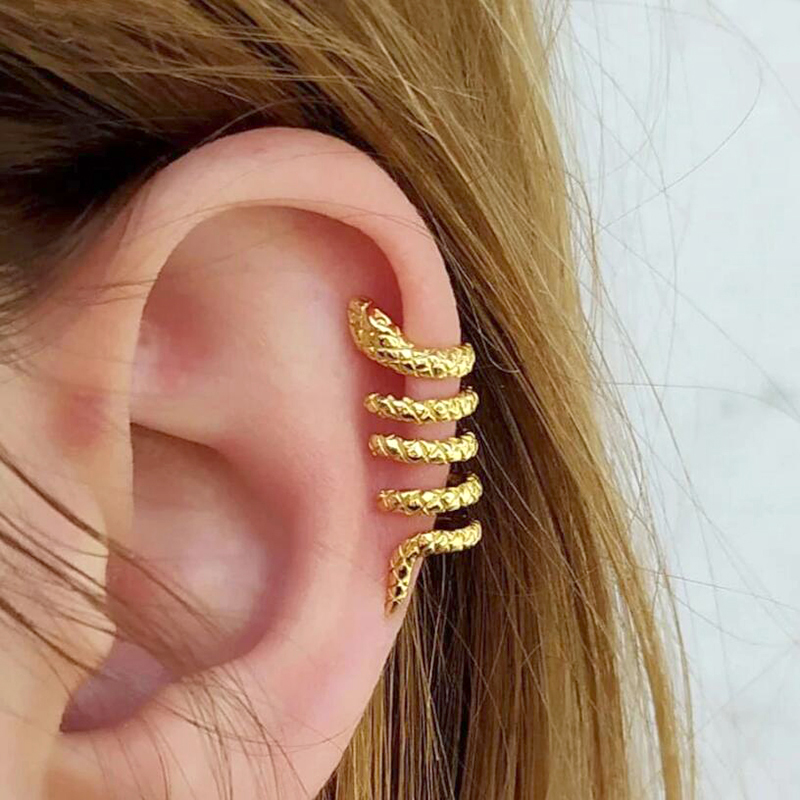 1PC Plated 24K Gold Vintage Cr - огляд і ціна Ear Cuff No Piercing